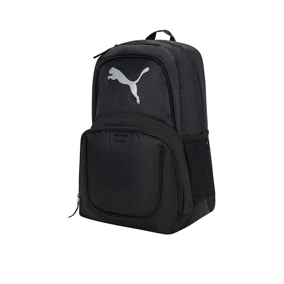Puma Logo Laptop Backpack, Medium, Black (PV1673-001)