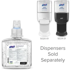 PURELL Advanced 70% Alcohol Gel Hand Sanitizer Refill for ES4 Dispenser, Citrus Scent, 1200 mL, 2/Carton (5063-02)
