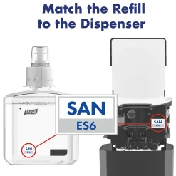 PURELL Advanced 70% Alcohol Gel Hand Sanitizer Refill for ES6 Dispenser, 1200 mL, 2/Carton (6463-02)
