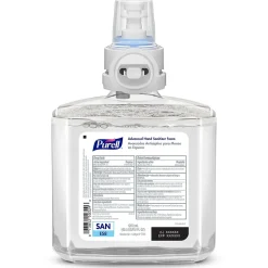 PURELL Advanced 70% Alcohol Foaming Hand Sanitizer Refill for ES8 Dispenser, 1200 mL, 2/Carton (7753-02)