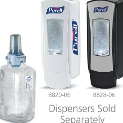 PURELL Advanced 70% Alcohol Gel Hand Sanitizer Refill for ADX 12 Dispenser, 1200 mL., 3/Carton (8803-03)