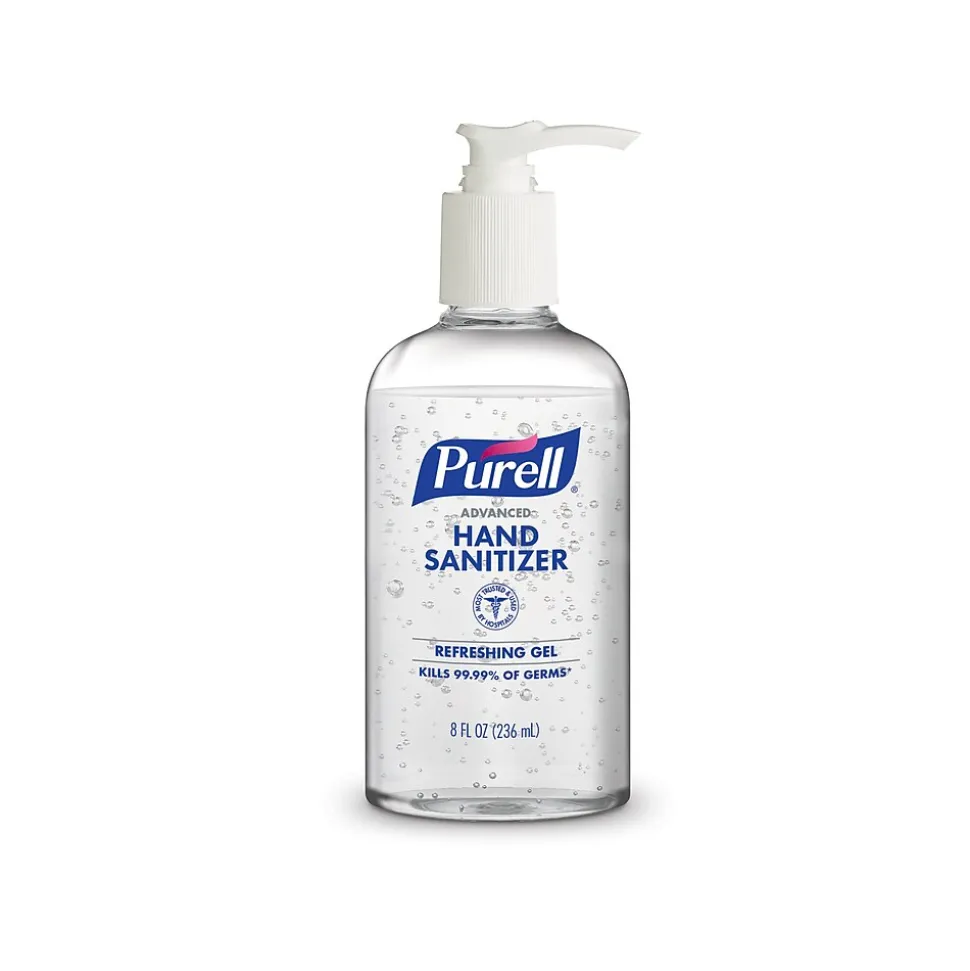 PURELL Advanced Hand Gel Sanitizer, Clean, 8 Fl. Oz., 12/Carton (4102-12-S)
