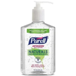 PURELL Advanced Naturals 8 oz. Gel Hand Sanitizer, Citrus Scent (9626-12-CMR)
