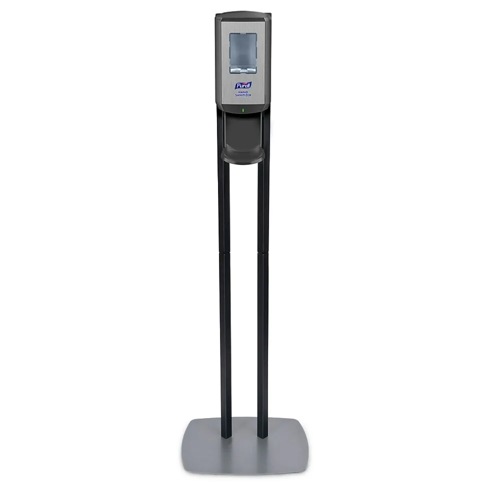 PURELL CS6 Automatic Floor Stand Hand Sanitizer Dispenser, Black/Chrome (7416-DS)