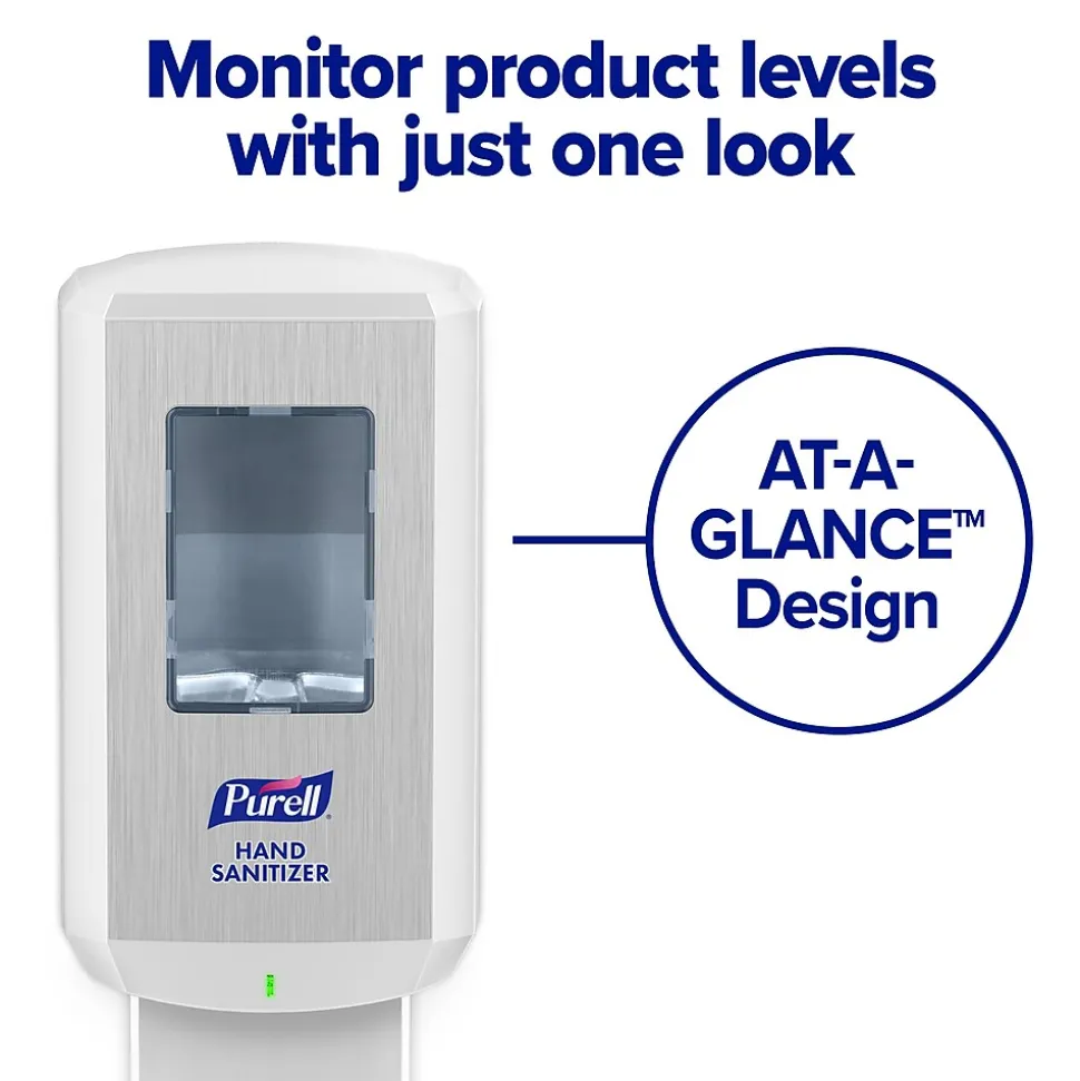 PURELL CS6 Automatic Wall Mounted Hand Sanitizer Dispenser, White (6520-01)