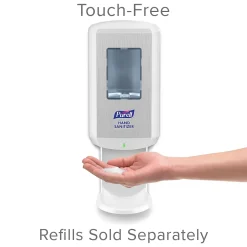 PURELL CS8 Automatic Wall Mounted Hand Sanitizer Dispenser, for PURELL CS8 1200 mL Hand Sanitizer Refills, White (7820-01)