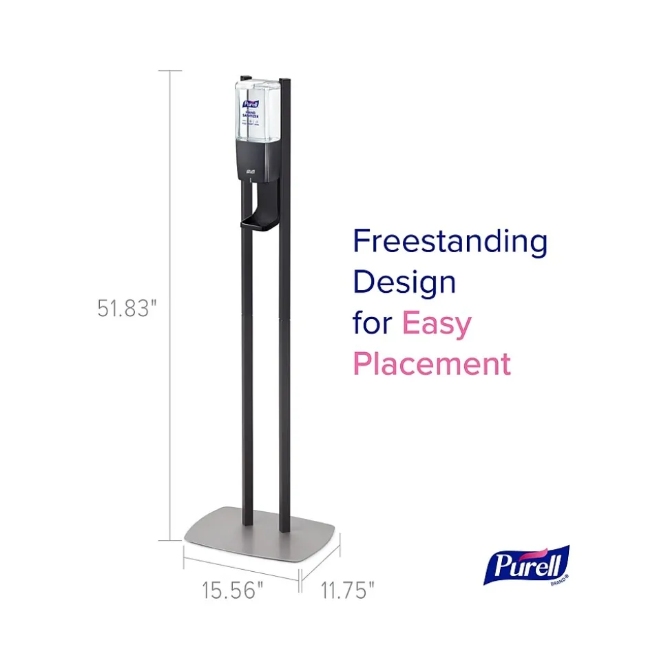 PURELL ES10 Automatic Floor Stand Hand Sanitizer Dispenser, Graphite (8214-DS)