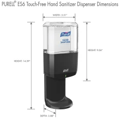 PURELL ES6 Automatic Wall Mounted Hand Sanitizer Dispenser, Graphite (6424-01)
