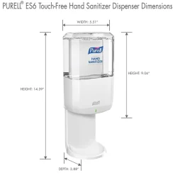 PURELL ES6 Automatic Wall Mounted Hand Sanitizer Dispenser, White (6420-01)
