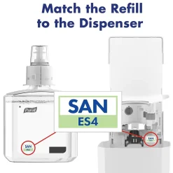 PURELL ES4 Wall Mounted Hand Sanitizer Dispenser, White (5020-01)