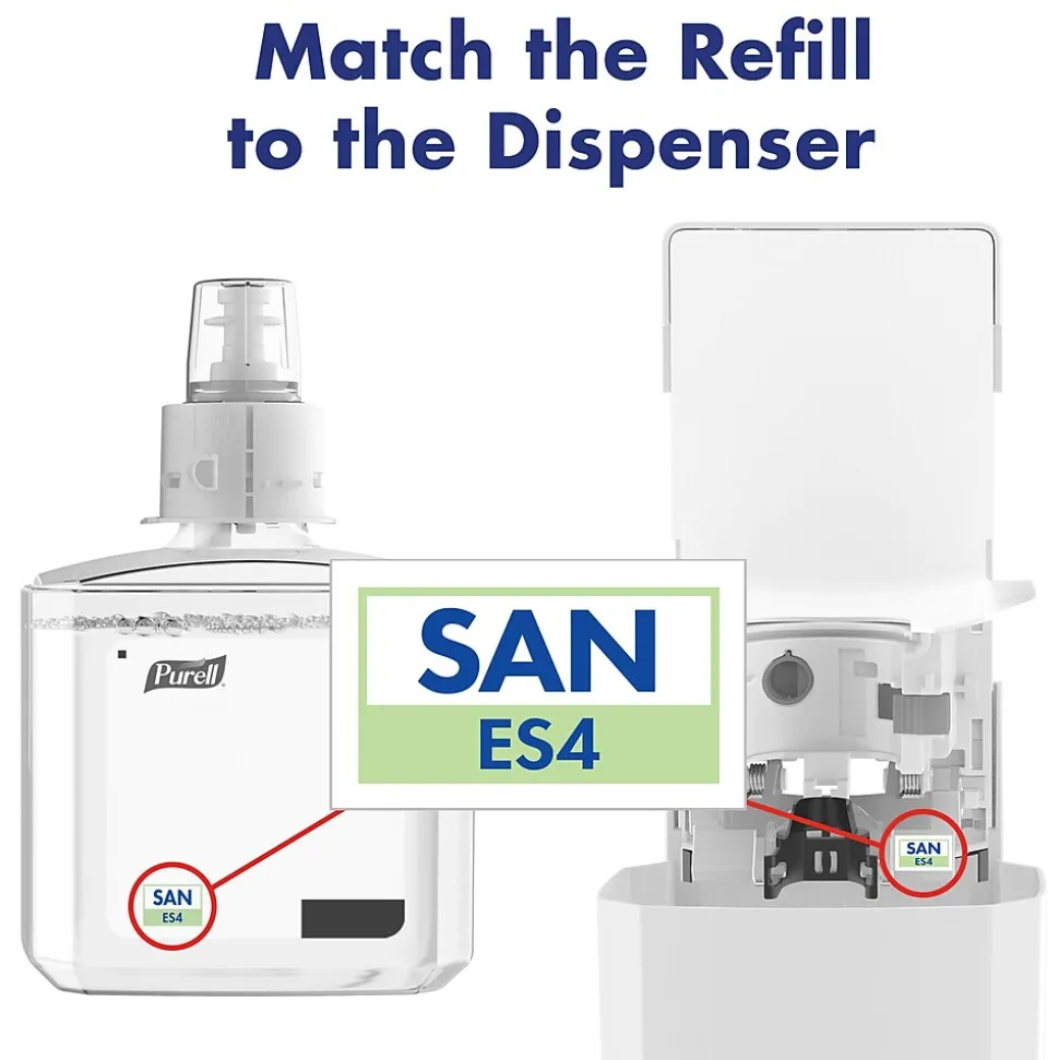 PURELL ES4 Wall Mounted Hand Sanitizer Dispenser, White (5020-01)