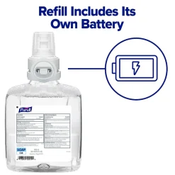 PURELL Healthcare Antibacterial Liquid Hand Soap Refill for CS8 Dispenser, 1200 ml, 2/Carton (7869-02)