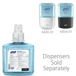 PURELL HEALTHY SOAP Antibacterial Liquid Hand Soap Refill for ES6 Dispenser, Light Scent, 1200 ml, 2/Carton (6480-02)
