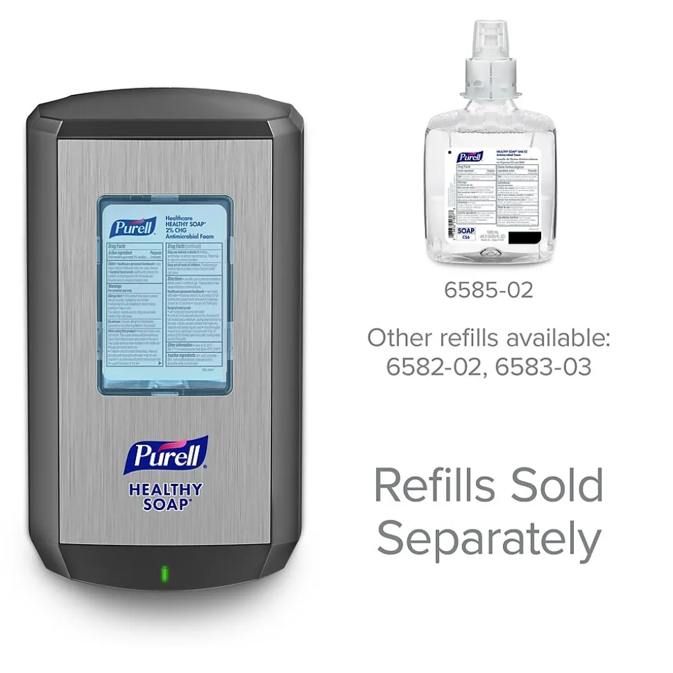 PURELL HEALTHY SOAP CS6 Automatic Wall Mounted Hand Soap Dispenser, Graphite (6534-01)