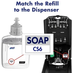 PURELL HEALTHY SOAP Foaming Hand Soap Refill for CS6 Dispenser, 1200 ml, 2/Carton (6574-02)