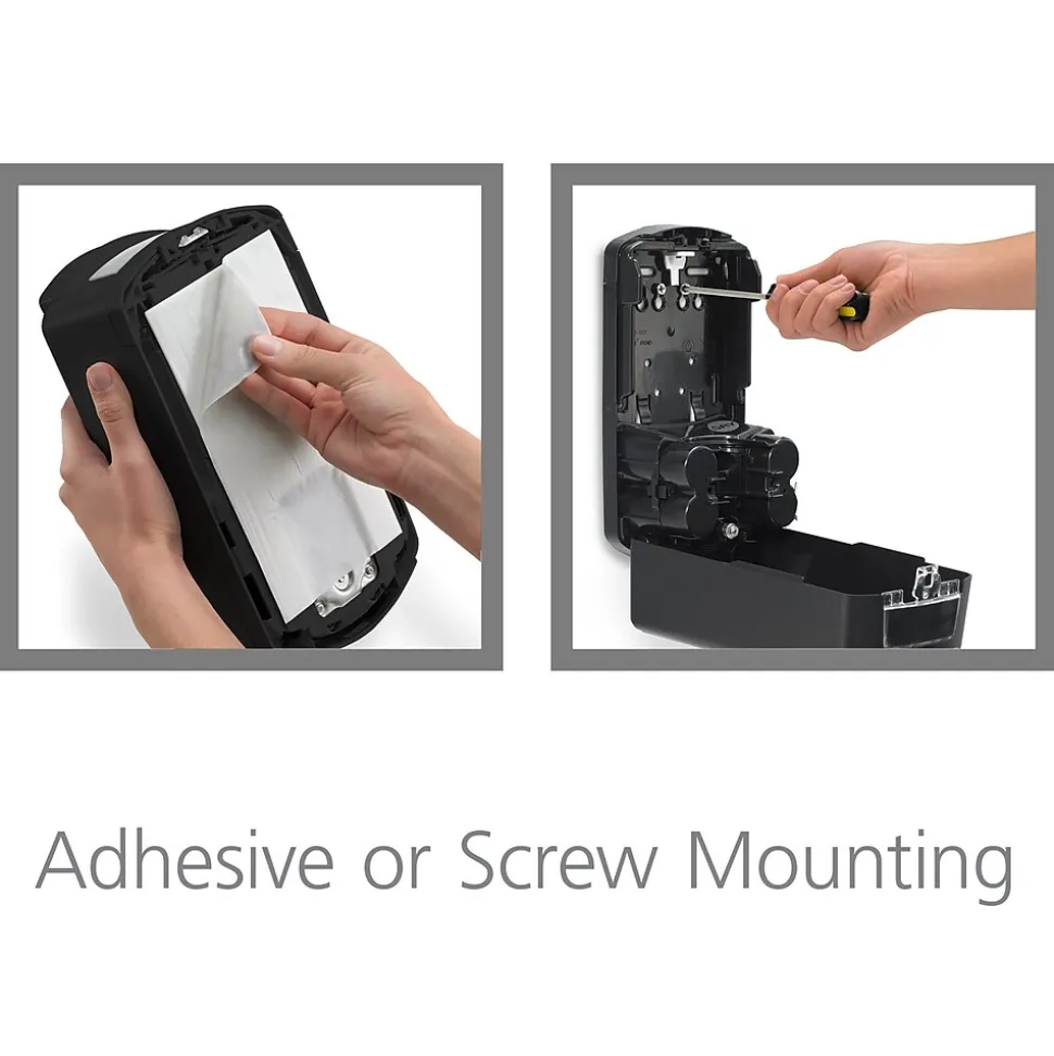 PURELL LTX 12 Automatic Wall Mounted Hand Sanitizer Dispenser, Chrome/Black (1928-04)