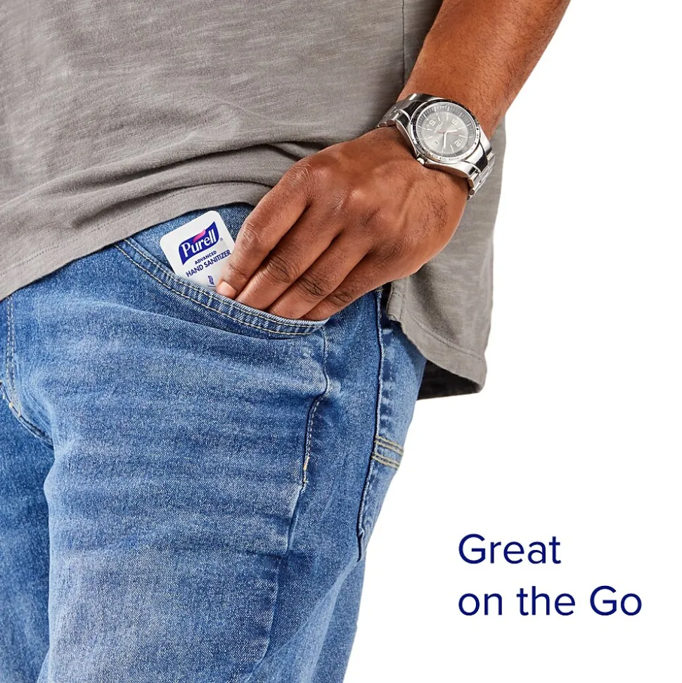 PURELL SINGLES Advanced 70% Alcohol Gel Hand Sanitizer, 2,000/Carton (9630-2M-NS)