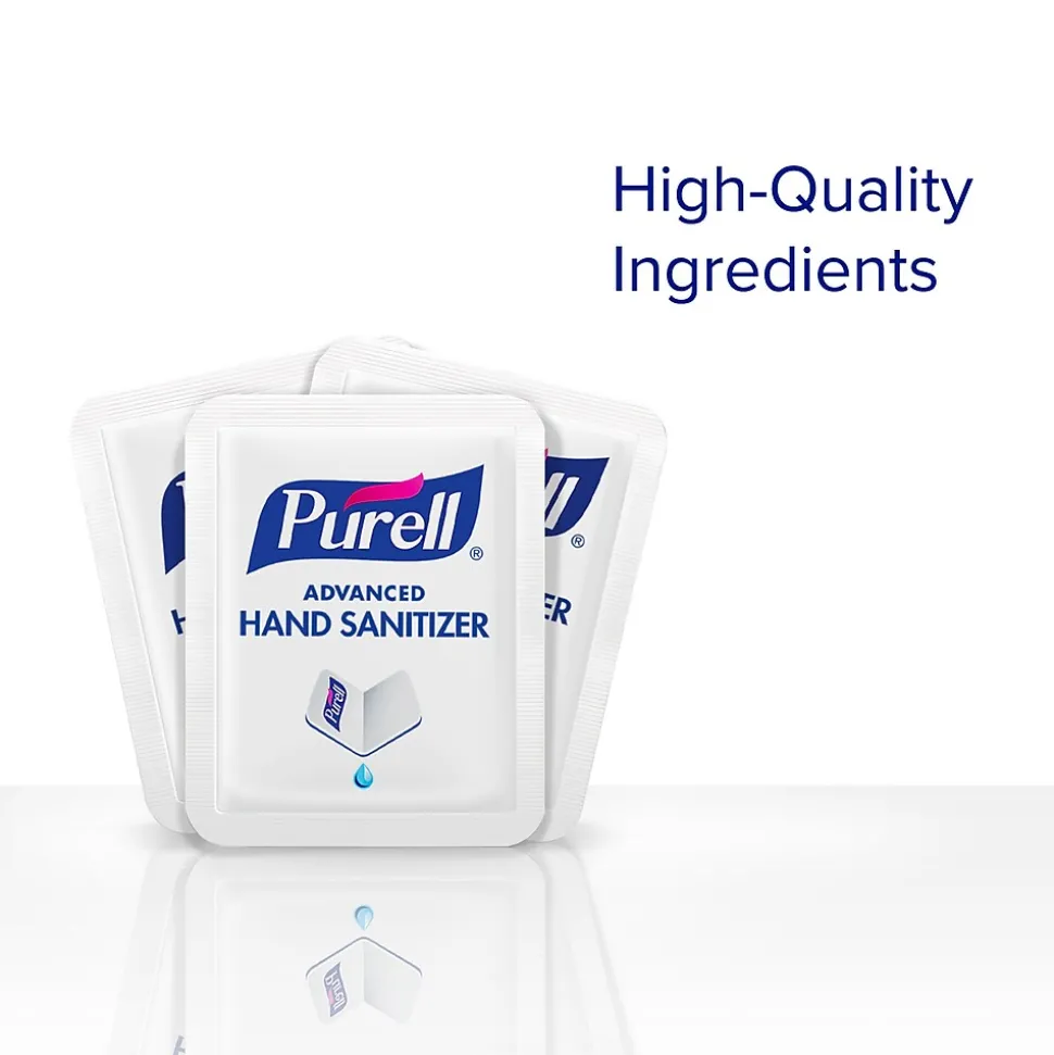 PURELL SINGLES Advanced 70% Alcohol Gel Hand Sanitizer, 2,000/Carton (9630-2M-NS)