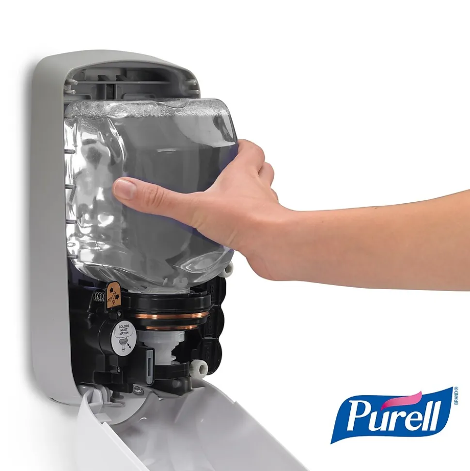 PURELL TFX Automatic Wall Mounted Hand Sanitizer Dispenser, Dove Gray (2720-12)