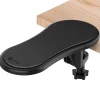 Purely E5620 Ergonomic Arm Rest/Elbow Support for Desk, 180° Adjustable Computer Desk Support Extender, Black (PARE5620)