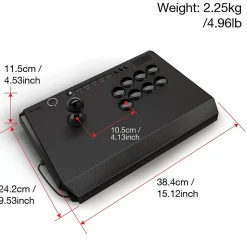 QANBA Titan B1 QANB1 Joystick for PlayStation 5/4 & PC, Wired, Black