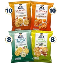 Quaker Rice Crisps Variety Pack, 36/Box (325-00013)