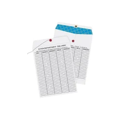 Quality Park Button & String Inter-Departmental Envelope 10" x 13", White Wove, 100/Box (QUA63663)