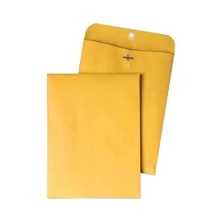 Quality Park Clasp & Moistenable Glue Kraft Catalog Envelopes, 10" x 13", Kraft, 100/Box (QUA37797)