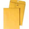 Quality Park Clasp & Moistenable Glue Kraft Catalog Envelope, 12" x 15 1/2", Kraft, 100/Box (37810)