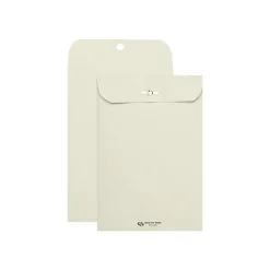 Quality Park Clasp & Moistenable Catalog Envelopes, 6.5