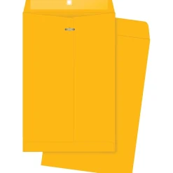 Quality Park Clasp Kraft Catalog Envelope, 6 1/2" x 9 1/2", Kraft, 100/Box (37863)