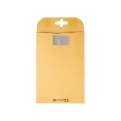 Quality Park ClearClasp Redi-Tac Kraft Catalog Envelopes, 6" x 9", Brown Kraft, 100/Box (QUA43468)