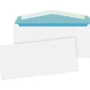 Quality Park Flap-Stik V-Flap Security Tinted #10 Business Envelope, 4 1/2" x 9 1/2", White, 500/Box (90030)