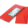 Quality Park Gummed Brightly Colored Business #10 Envelopes, 4-1/8" x 9-1/2", Red, 25/Pack