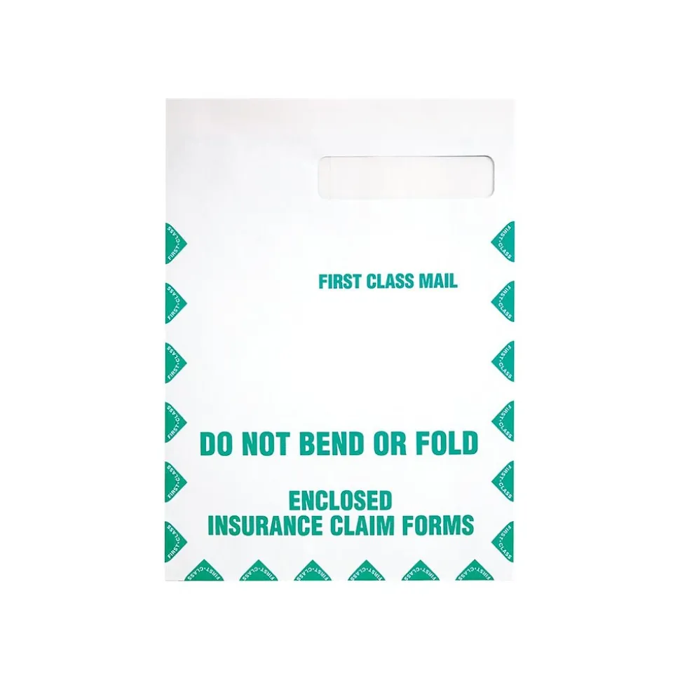Quality Park Health Claim Insurance Self Seal Catalog Envelopes, 9" x 12.5", White Wove, 100/Box (QUA54692)