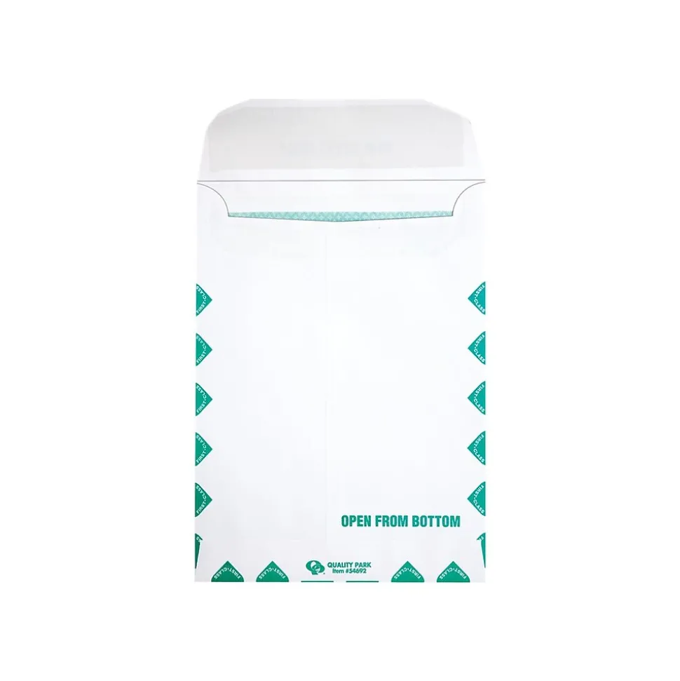 Quality Park Health Claim Insurance Self Seal Catalog Envelopes, 9" x 12.5", White Wove, 100/Box (QUA54692)