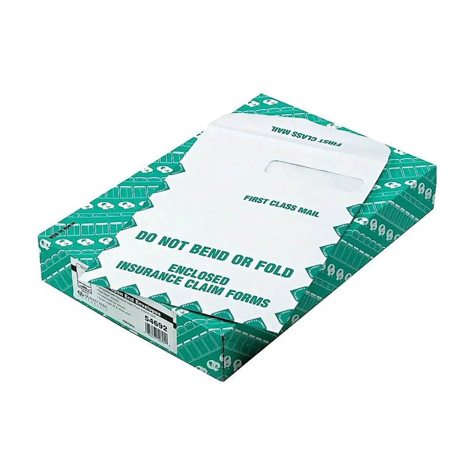 Quality Park Health Claim Insurance Self Seal Catalog Envelopes, 9" x 12.5", White Wove, 100/Box (QUA54692)