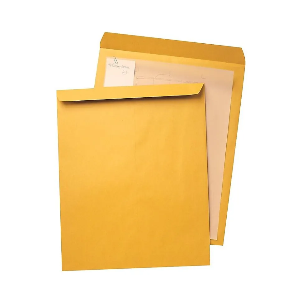 Quality Park Jumbo Open End Kraft Catalog Envelopes, 14"L x 18"H, Kraft, 25/Box (QUA42354)