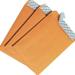 Quality Park Kraft Redi-Strip Self Seal Catalog Envelope, 6" x 9", Kraft, 100/Box (44162)