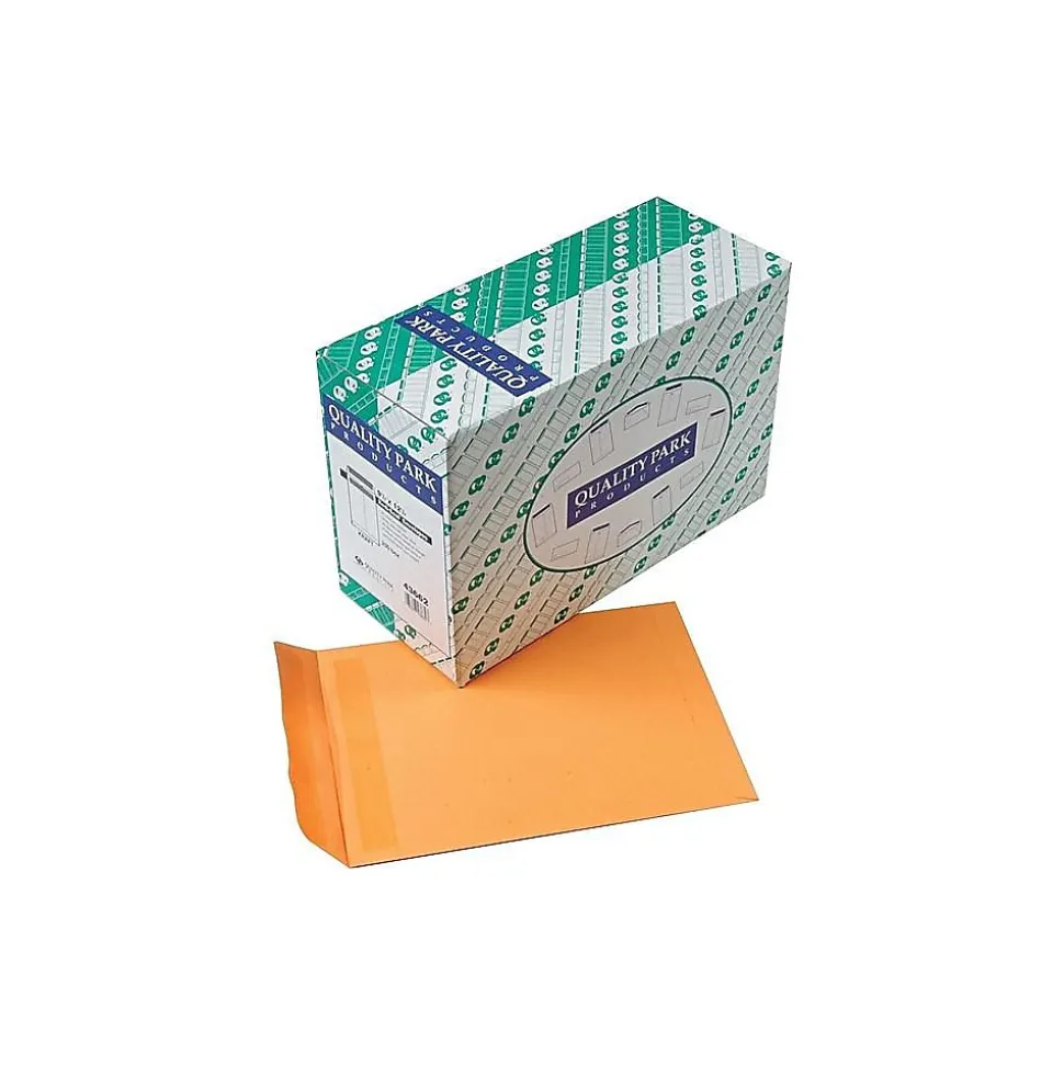 Quality Park Redi-Seal Kraft Catalog Envelopes, 9.5" x 12.5", Kraft, 250/Box (QUA43662)
