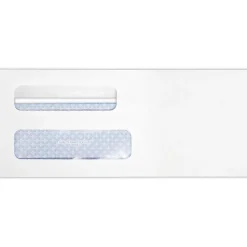Quality Park Redi-Seal Self Seal Security Tinted #8 Double Window Envelope 3 5/8" x 8 5/8", White Wove, 50/Pack (24539-50)