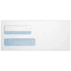 Quality Park Redi-Seal Self Seal Security Tinted #9 Double Window Envelope, 3 7/8" x 8 7/8", White Wove, 250/Pack (24529-250)