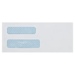Quality Park Security Tinted #8 Double Window Envelope 3 5/8" x 8 5/8", White, 500/Box (QUA24532)