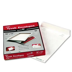 Quality Park Survivor Tyvek Catalog Mailers, White, 10" x 13", 50/Box (R1582)
