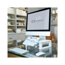 Quartet Adjustable Riser with Dry-Erase Board, White (Q090GMRW01)