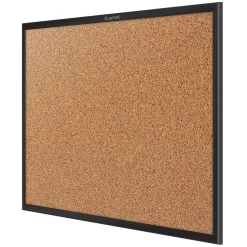 Quartet Classic Cork Bulletin Board, Black Frame, 2'W x 1.5'H (2301B)