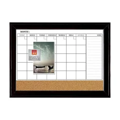 Quartet Combo Dry-Erase & Bulletin Board, Black Frame, 23'' x 35'' (79284)