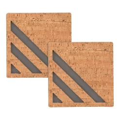 Quartet Cork and EVA Foam Tiles, 0.5' x 0.5', 2/Pack (Q190606F00-STPR)