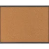 Quartet Cork Bulletin Board, Gray Frame, 2' x 1.5' (Q192317W00-STPR)