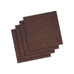 Quartet Cork Bulletin Boards, Frameless, 1'H x 1'W (101)